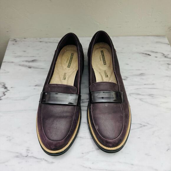 Clark’s Sharon Gracie Burgundy Loafer Women’s Size 7.5 - Picture 3 of 10